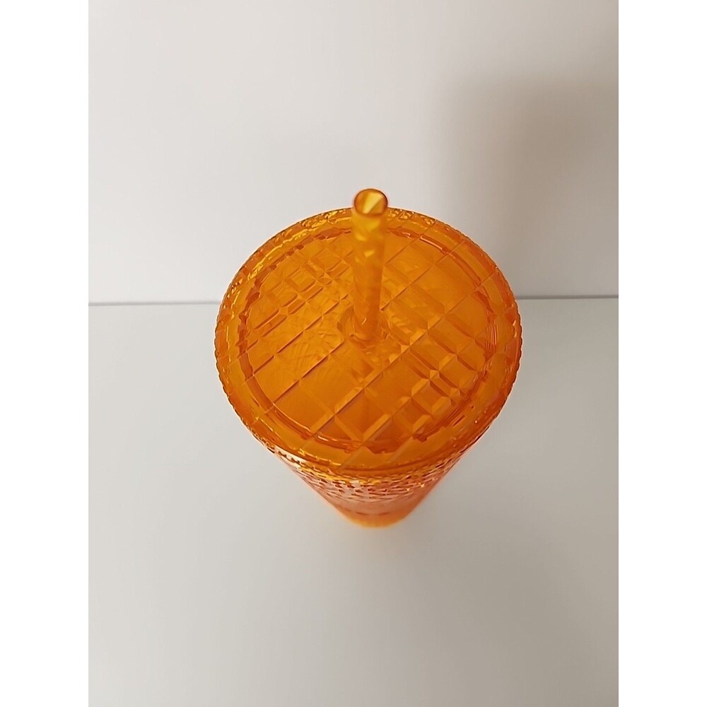 Starbucks 2022 Summer Orange Mango Ombre Jeweled Venti Cold Cup Tumbler 24oz - Picture 5 of 9